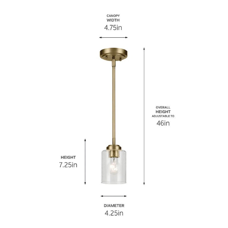 Kichler 44032 Winslow 1-lt Mini Pendant