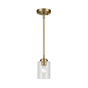 Kichler 44032 Winslow 1-lt Mini Pendant-Natural Brass