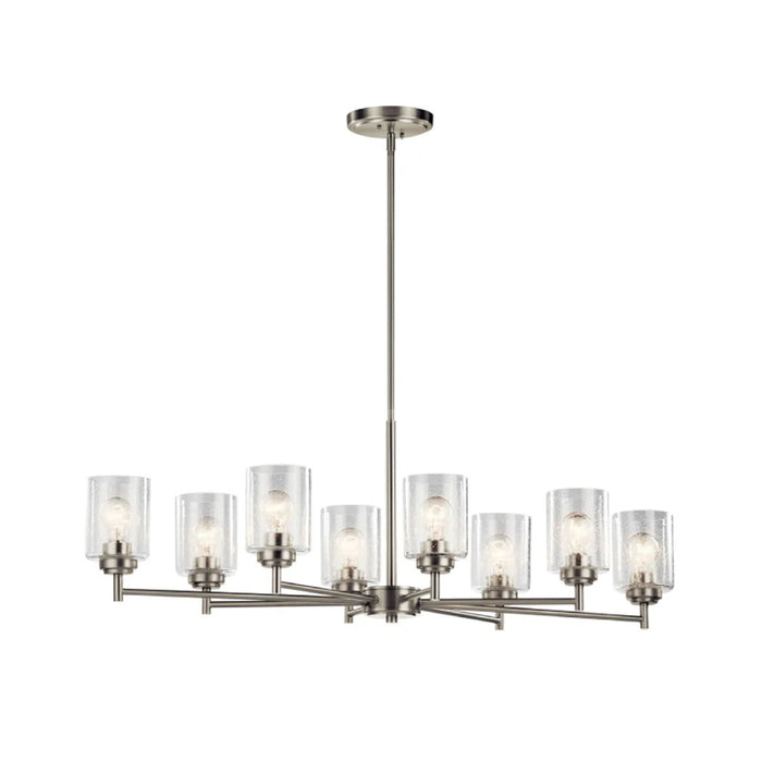 Kichler 44035 Winslow 8-lt 44" Chandelier-Brushed Nickel