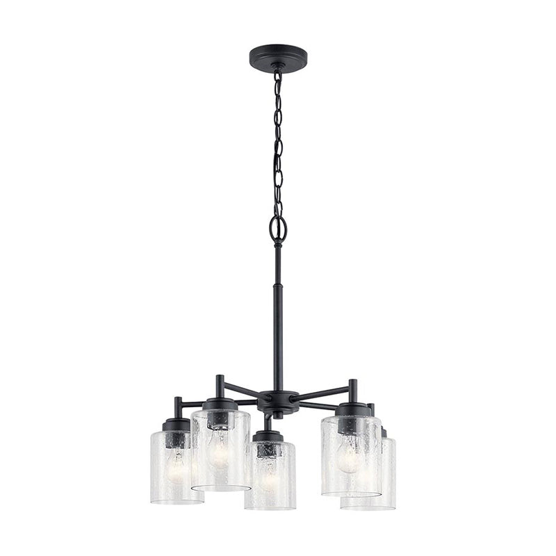 Kichler 44030 Winslow 5-lt 20" Chandelier-Black