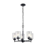 Kichler 44030 Winslow 5-lt 20" Chandelier-Black