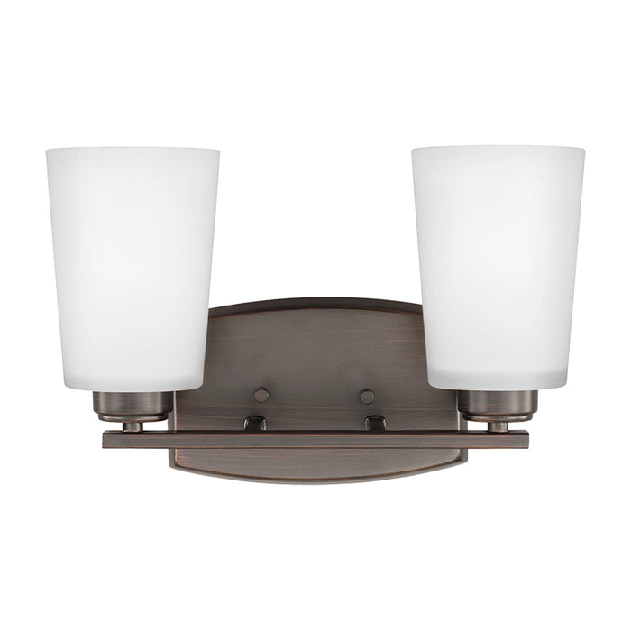 Sea Gull 4428902 Franport 2-lt 13" Wall/Bath Sconce
