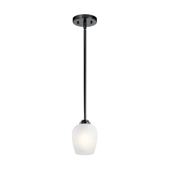 Kichler 44380 Valserrano 1-lt 5" Mini Pendant-Black Satin Etched