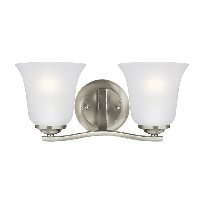 Generation 4439002EN3 Emmons 2-lt 15" LED Wall/Bath Sconce