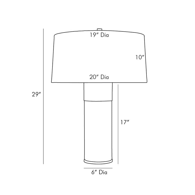 Arteriors 44950 Fulton 1-lt 29" Tall Table Lamp