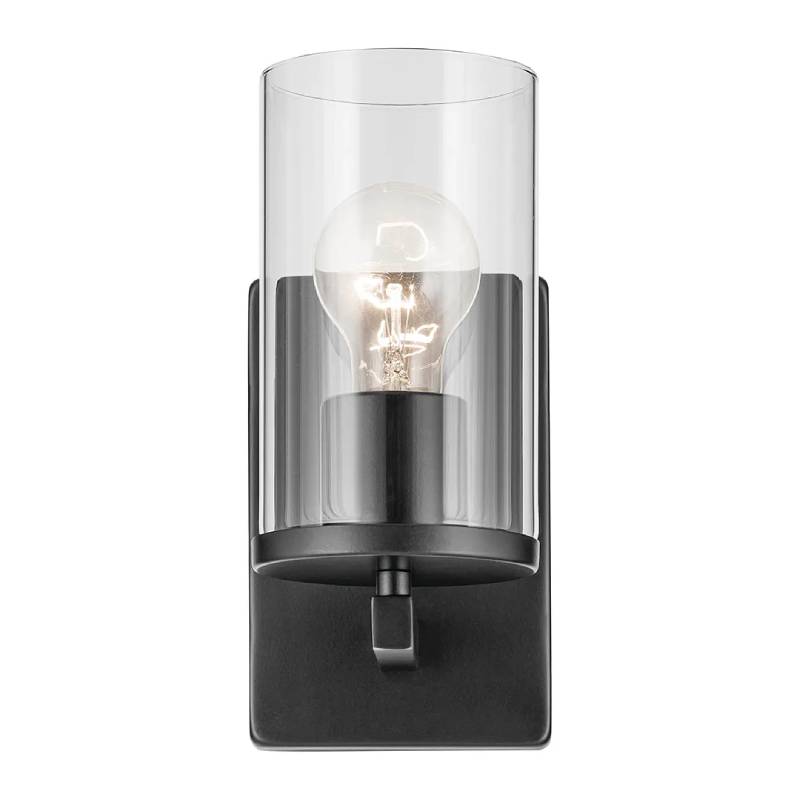 Kichler 45495 Crosby 1-lt 9" Tall Wall Sconce-Black