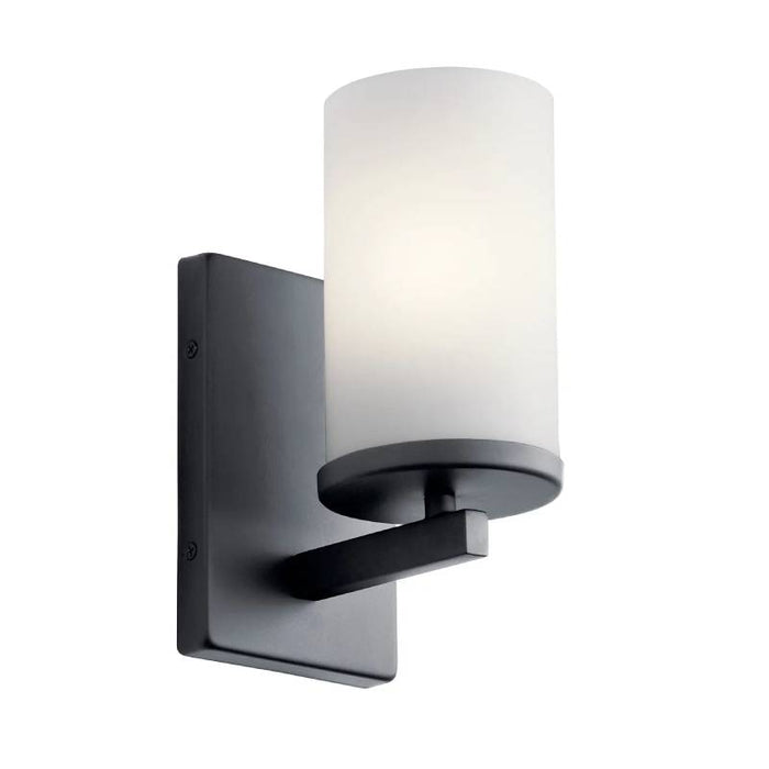 Kichler 45495 Crosby 1-lt 9" Tall Wall Sconce-Black