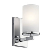 Kichler 45495 Crosby 1-lt 9" Tall Wall Sconce-Chrome