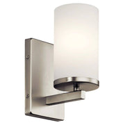 Kichler 45495 Crosby 1-lt 9" Tall Wall Sconce-Brushed Nickel