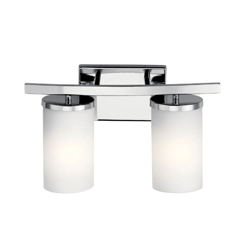 Kichler 45496 Crosby 2-lt 15" Vanity Light-Chrome