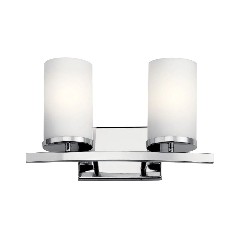 Kichler 45496 Crosby 2-lt 15" Vanity Light-Chrome