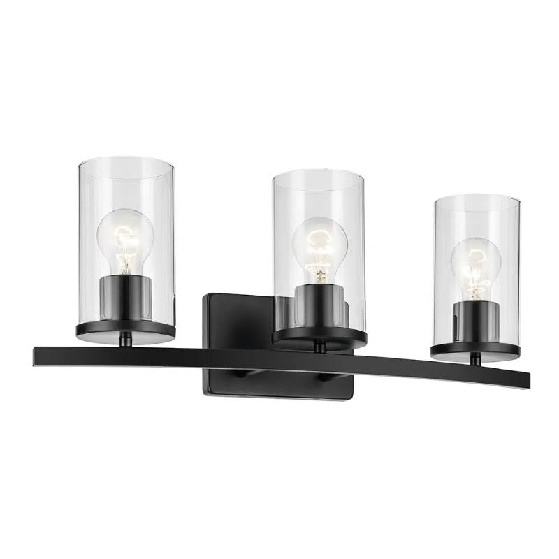 Kichler 45497 Crosby 3-lt 23" Vanity Light-Black