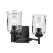 Kichler 45573 Shailene 2-lt 13" Vanity Light-Black