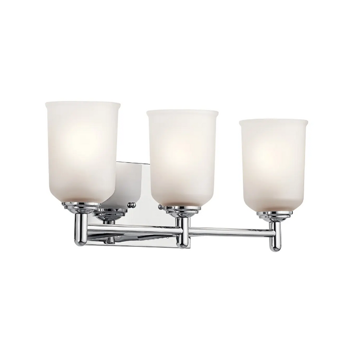 Kichler 45574 Shailene 3-lt 21" Vanity Light - Chrome/Satin Etched
