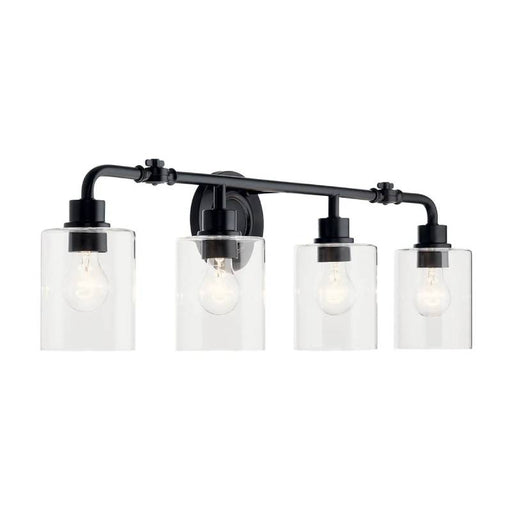 Kichler 45667 Gunnison 4-lt 34" Vanity Light-Black