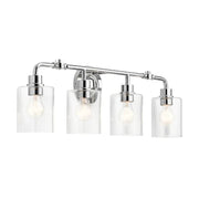 Kichler 45667 Gunnison 4-lt 34" Vanity Light-Chrome