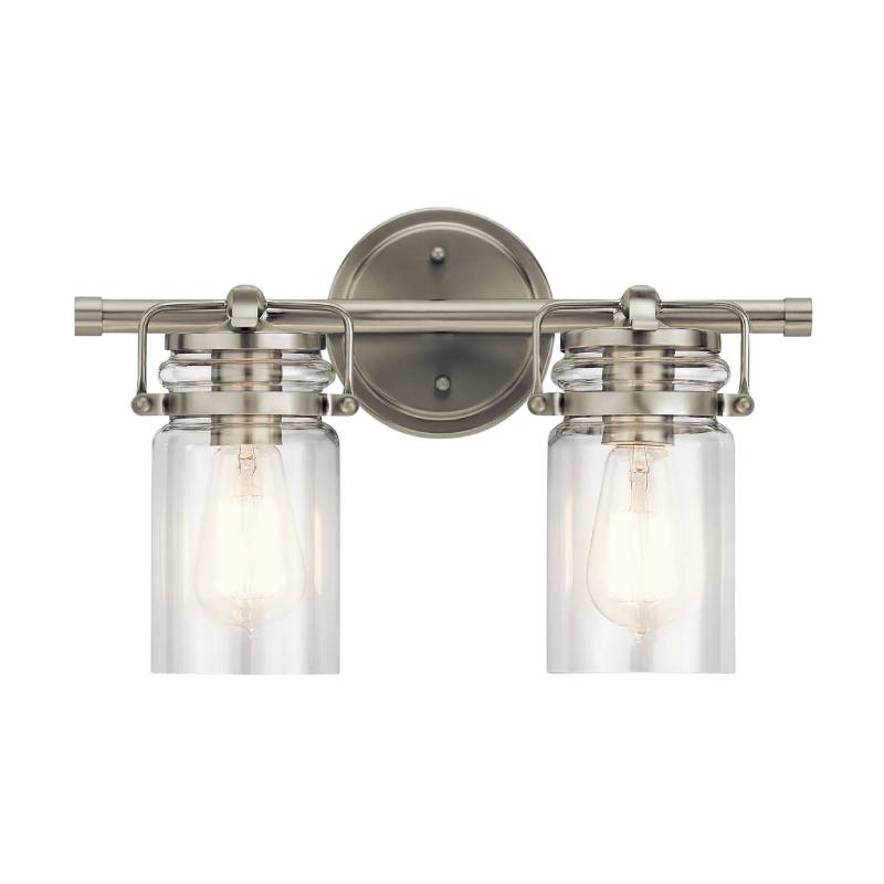 Kichler 45688 Brinley 2-lt 16" Vantiy Light-Brushed Nickel