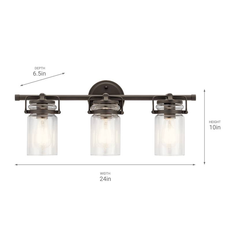 Kichler 45689 Brinley 3-lt 24" Vanity Light