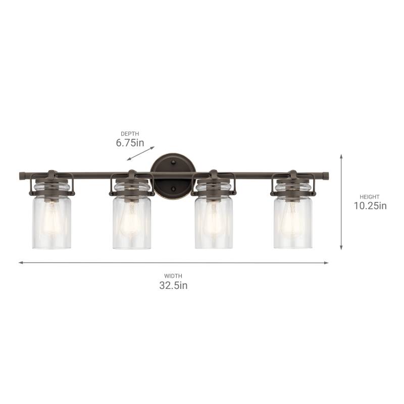 Kichler 45690 Brinley 4-lt 33" Vantiy Light