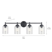 Kichler 45887 Winslow 4-lt 30" Vanity Light