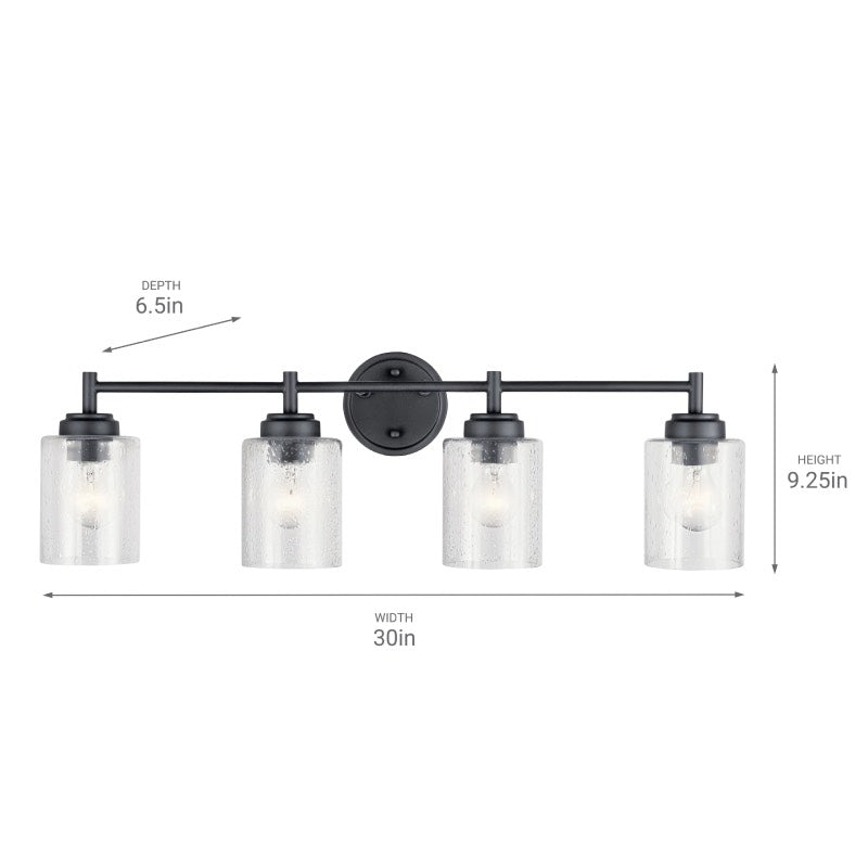 Kichler 45887 Winslow 4-lt 30" Vanity Light