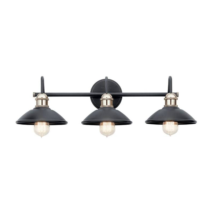 Kichler 45945 Clyde 3-lt 26" Wide Vanity Light-Black