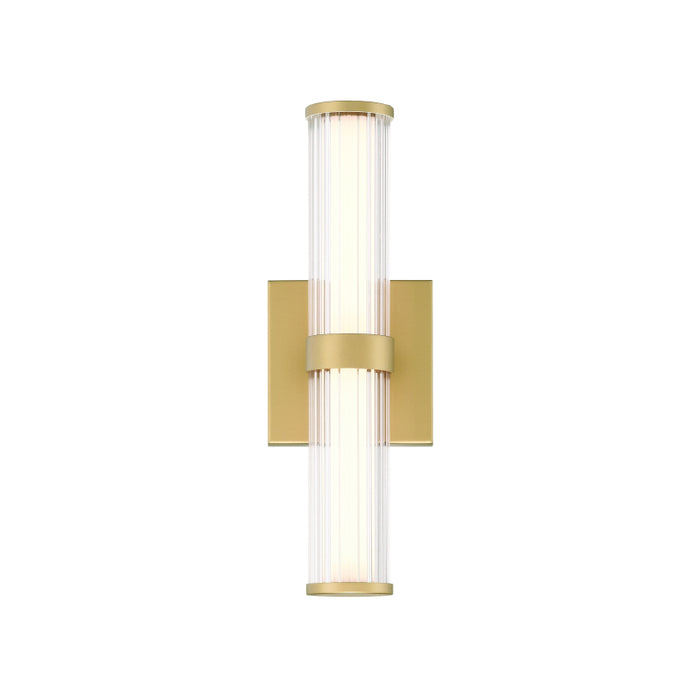 Eurofase 47123 Fayton 1-lt 14" Tall LED Outdoor Wall Sconce-Matte Gold