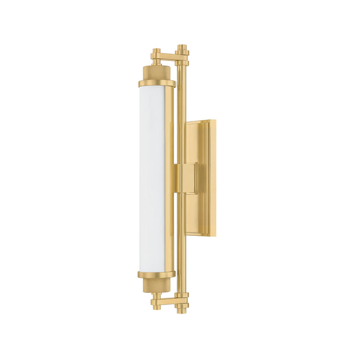 Hudson Valley 4718 Plandome 1-lt 18" Tall LED Bath Vanity - Aged Brass