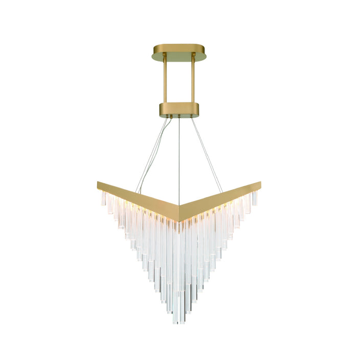 Eurofase 47187 Vivien 1-lt 32" LED Chandelier-Matte Gold