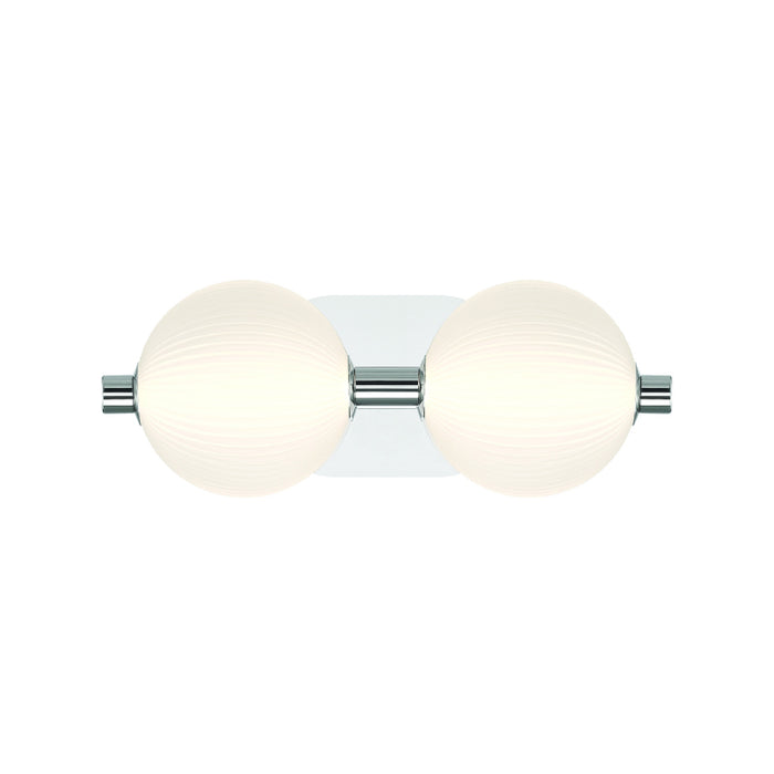 Eurofase 47192 Palmas 2-lt 15" LED Vanity Light-Polished Nickel