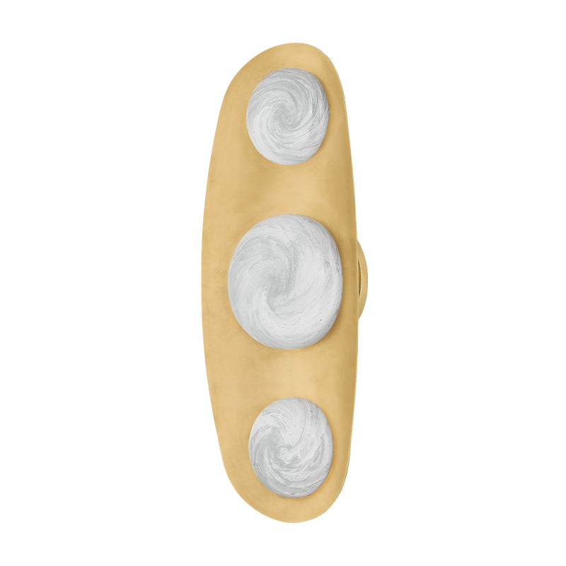 Corbett 472-03 Bezel 3-lt 18" Tall LED Wall Sconce