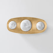 Corbett 472-03 Bezel 3-lt 18" Tall LED Wall Sconce