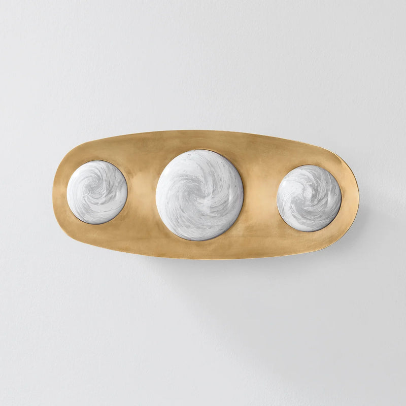 Corbett 472-03 Bezel 3-lt 18" Tall LED Wall Sconce