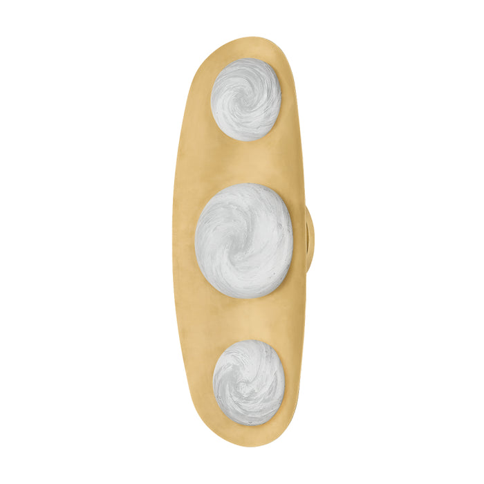 Corbett 472-03 Bezel 3-lt 18" Tall LED Wall Sconce