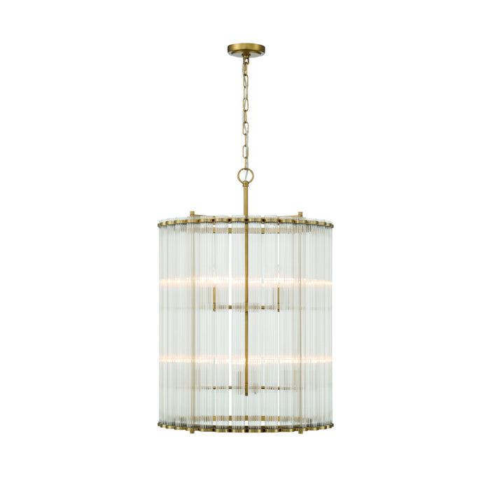 Eurofase 47238 Glasbury 8-lt 22" Chandelier-Gold