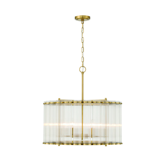 Eurofase 47239 Glasbury 6-lt 24" Chandelier-Gold