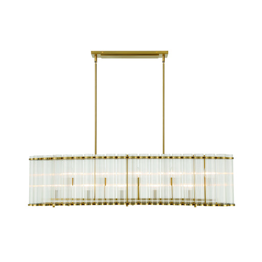 Eurofase 47240 Glasbury 10-lt 52" Chandelier - Gold