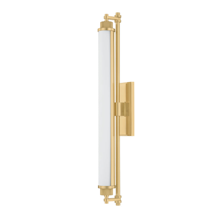 Hudson Valley 4728 Plandome 1-lt 28" Tall LED Bath Vanity - Aged Brass