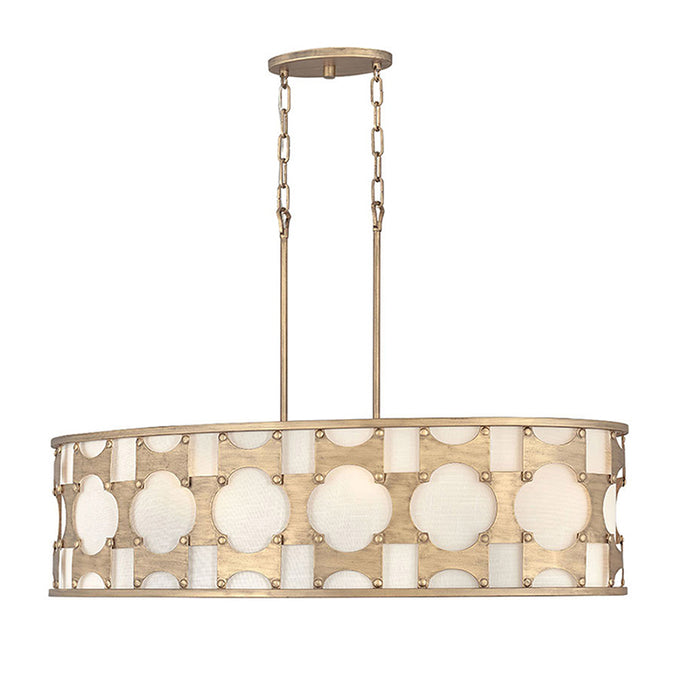 Hinkley 4738 Carter 6-lt 37" LED Linear Chandelier