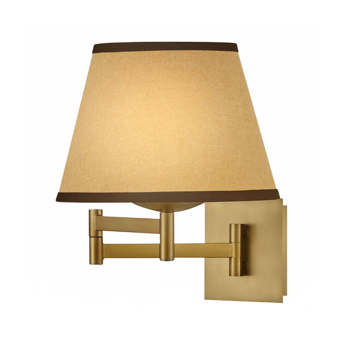 Hinkley 47510 Sonia 1-lt 13" Tall LED Task Wall Sconce - Light Beige Fabric