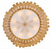 Hinkley 47695 Reina 8-lt 34" LED Tapered Chandelier - Distressed Brass