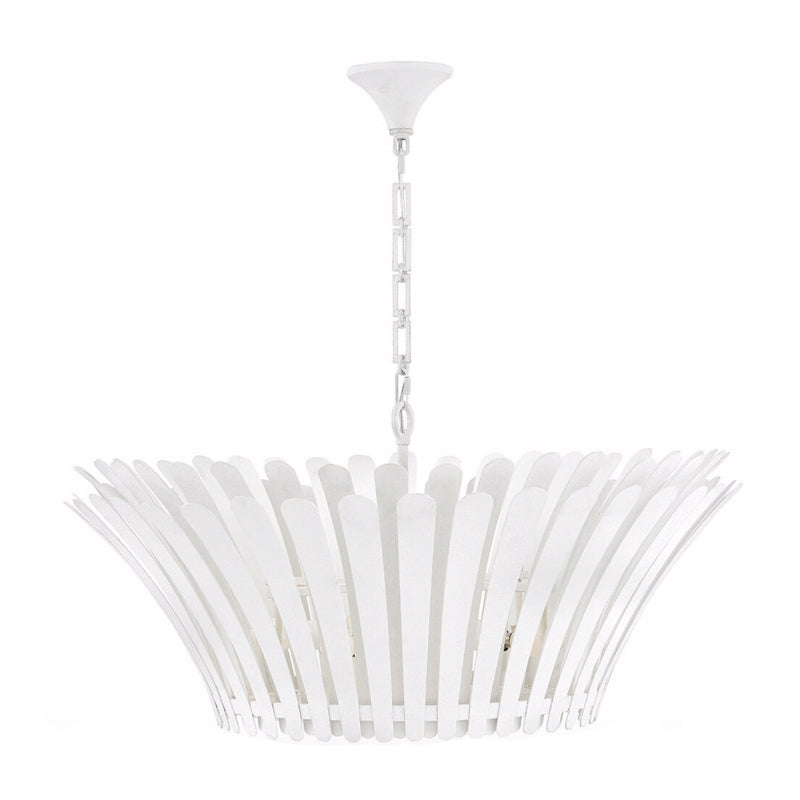 Hinkley 47695 Reina 8-lt 34" LED Tapered Chandelier - Textured Plaster