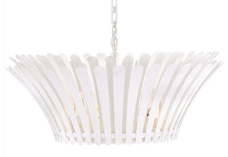 Hinkley 47695 Reina 8-lt 34" LED Tapered Chandelier - Textured Plaster