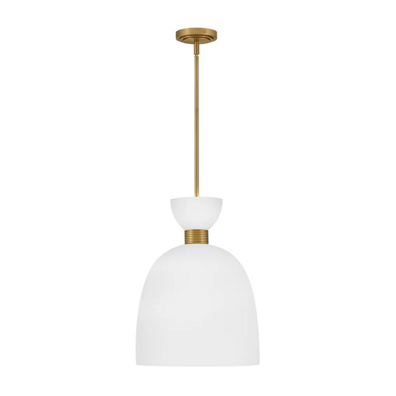 Hinkley 48347 Tallulah 1-lt 14" LED Pendant - Lacquered Brass
