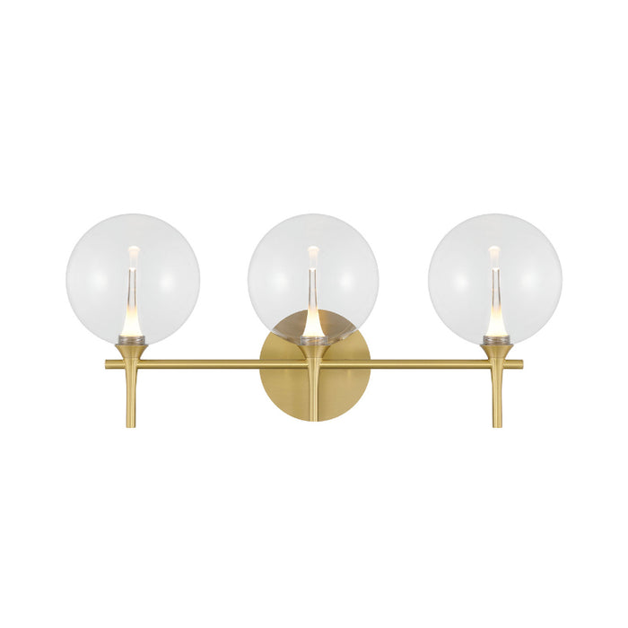 Eurofase 48913 Iissa 3-lt 24" LED Vanity Light - Clear Glass