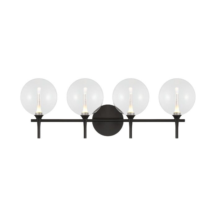Eurofase 48918 Iissa 4-lt 30" LED Vanity Light - Clear Glass