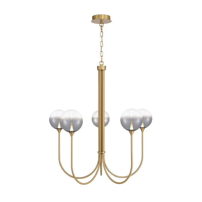 Eurofase 48922 Iissa 5-lt 34" LED Chandelier - Smoke Glass