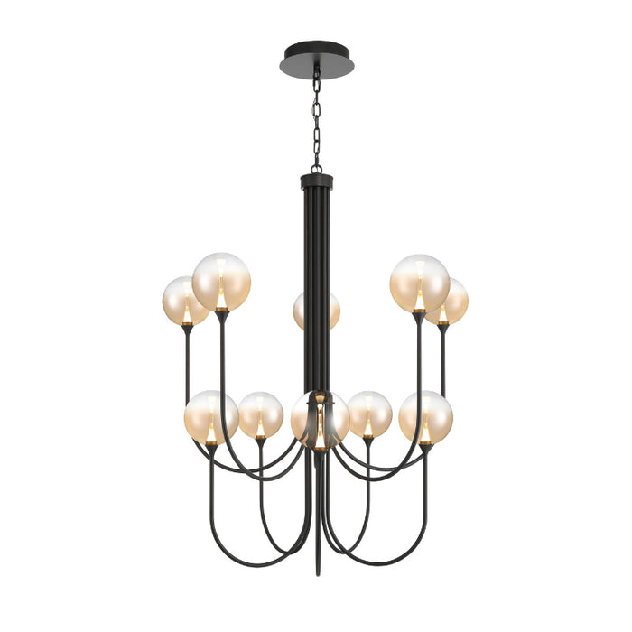 Eurofase 48926 Iissa 10-lt 40" LED Chandelier - Amber Glass