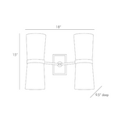 Arteriors 49040 Inwood 4-lt 18" Wall Sconce