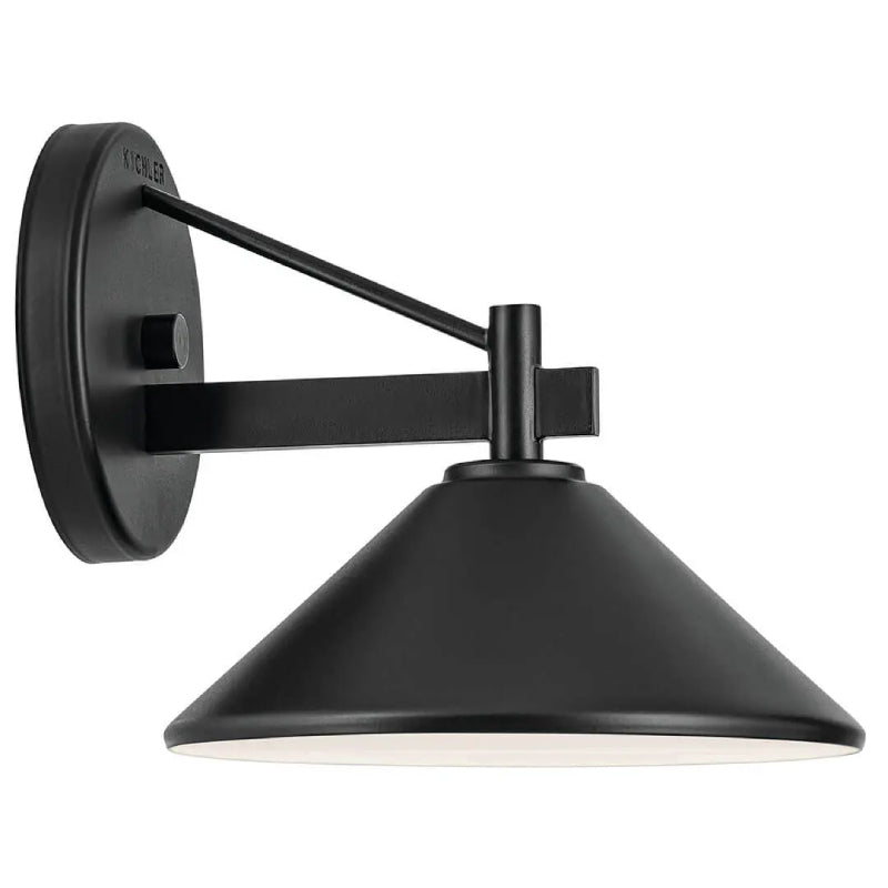 Kichler 49059 Ripley 1-lt 8" Outdoor Wall Sconce - Black